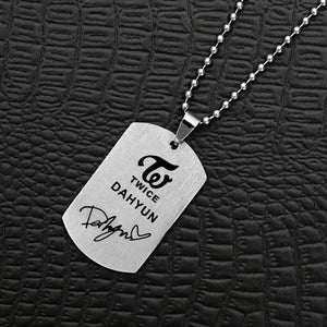 Twice Signature Tag Necklace (9 Designs)