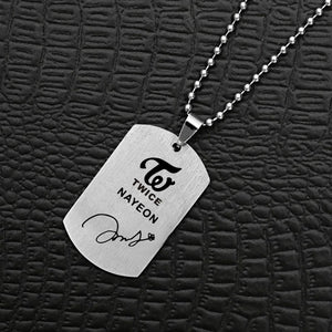 Twice Signature Tag Necklace (9 Designs)