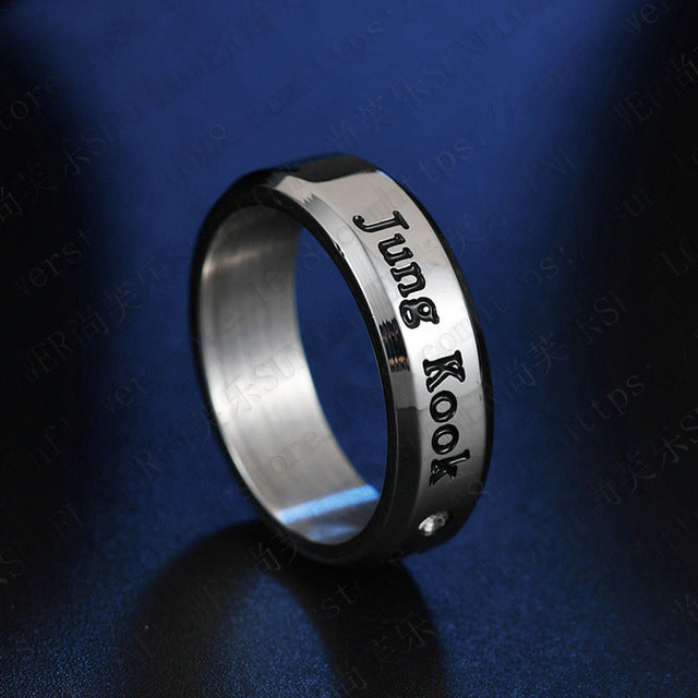 Bangtan Jungkook Metal Ring (Gold, Silver & Black)
