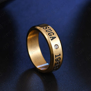 Bangtan Suga Metal Ring (Gold, Silver & Black)