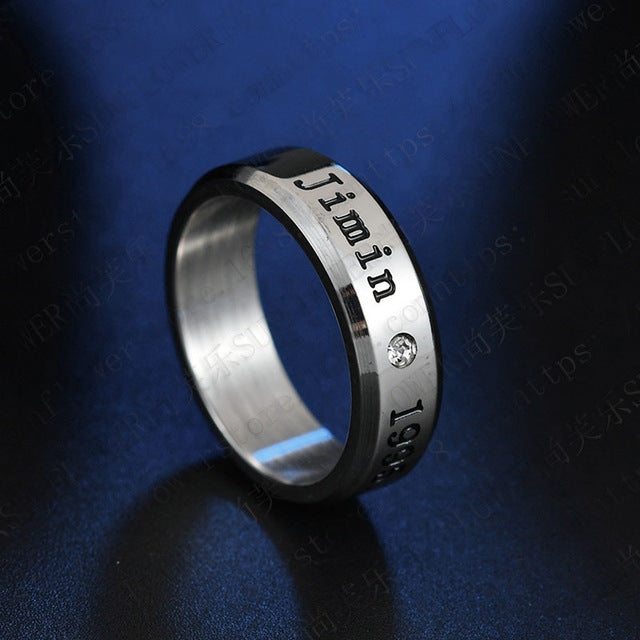 Bangtan Jimin Metal Ring (Gold, Silver & Black)