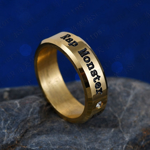 Bangtan RM Metal Ring (Gold, Silver & Black)