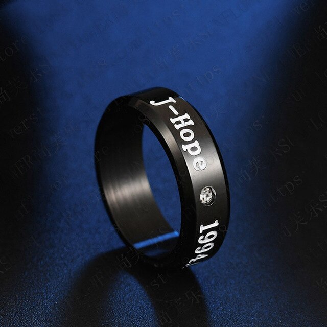 Bangtan J-Hope Metal Ring (Gold, Silver & Black)