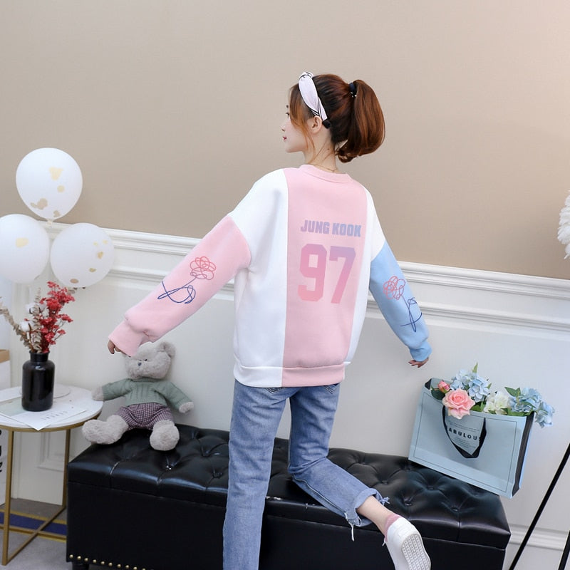 Bangtan Pastel Jersey Sweatshirts (7 Designs)