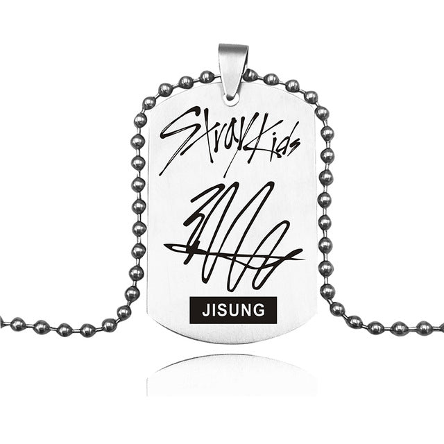 Stray Kids Signature Tag Necklace (10 Designs)