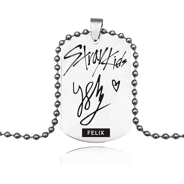 Stray Kids Signature Tag Necklace (10 Designs)