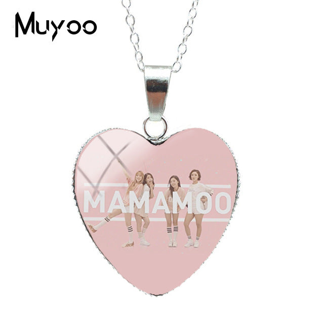 Mamamoo Pendant Heart Necklace (8 Designs)