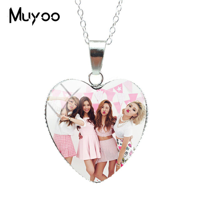 Mamamoo Pendant Heart Necklace (8 Designs)