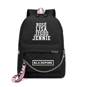 Blackpink Casual Student School Backpacks