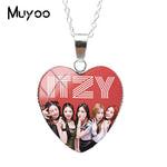 ITZY Pendant Heart Necklace (8 Designs)