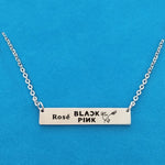 Blackpink Rectangular Signature Necklace (5 Designs)