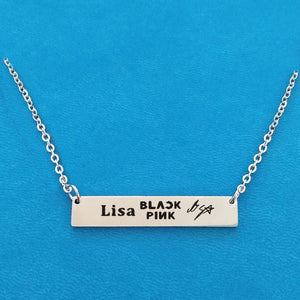 Blackpink Rectangular Signature Necklace (5 Designs)