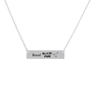 Blackpink Rectangular Signature Necklace (5 Designs)