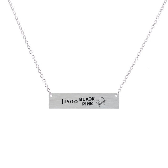 Blackpink Rectangular Signature Necklace (5 Designs)