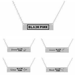 Blackpink Rectangular Signature Necklace (5 Designs)