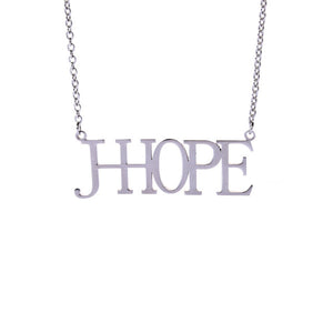 Bangtan Steel Name Necklace