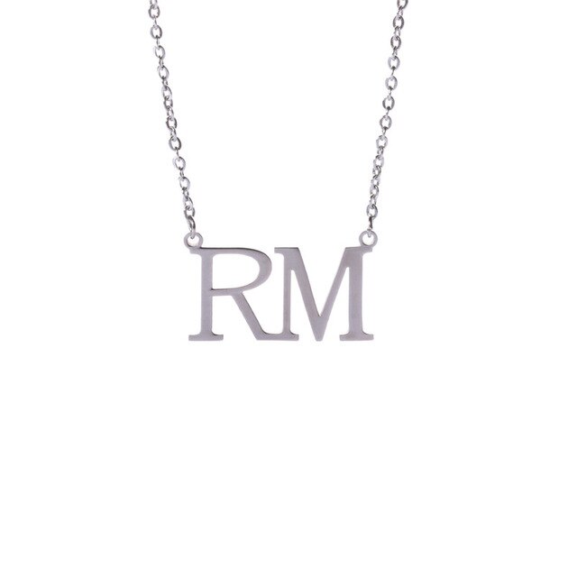 Bangtan Steel Name Necklace