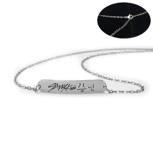 Stray Kids Member Signature Necklaces (10 Designs)