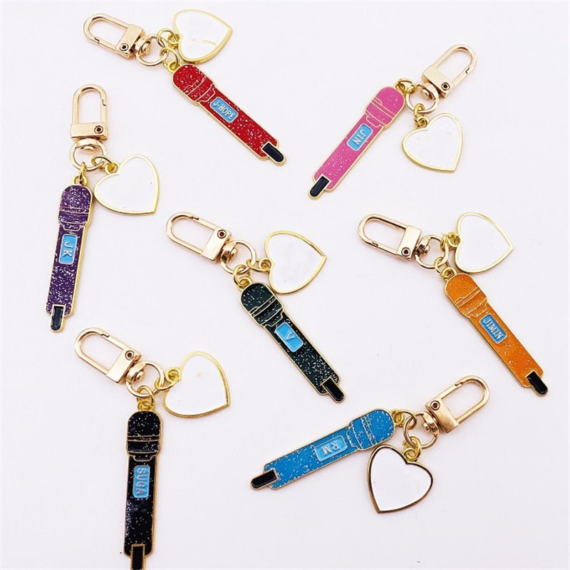 Bangtan Microphone Keychains