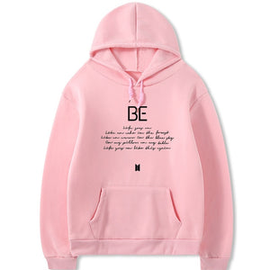 BTS BE Script Hoodies