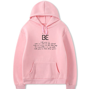 BTS BE Script Hoodies