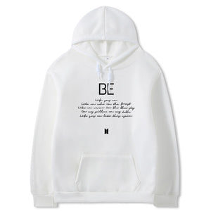 BTS BE Script Hoodies