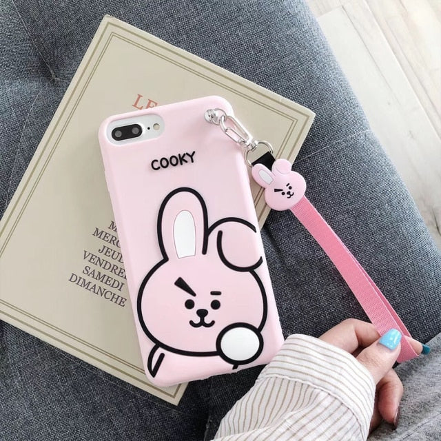 BT21 Cute Silicone iPhone Cases