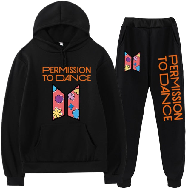 BTS Permission to Dance Hoodie and Sweatpants Combo